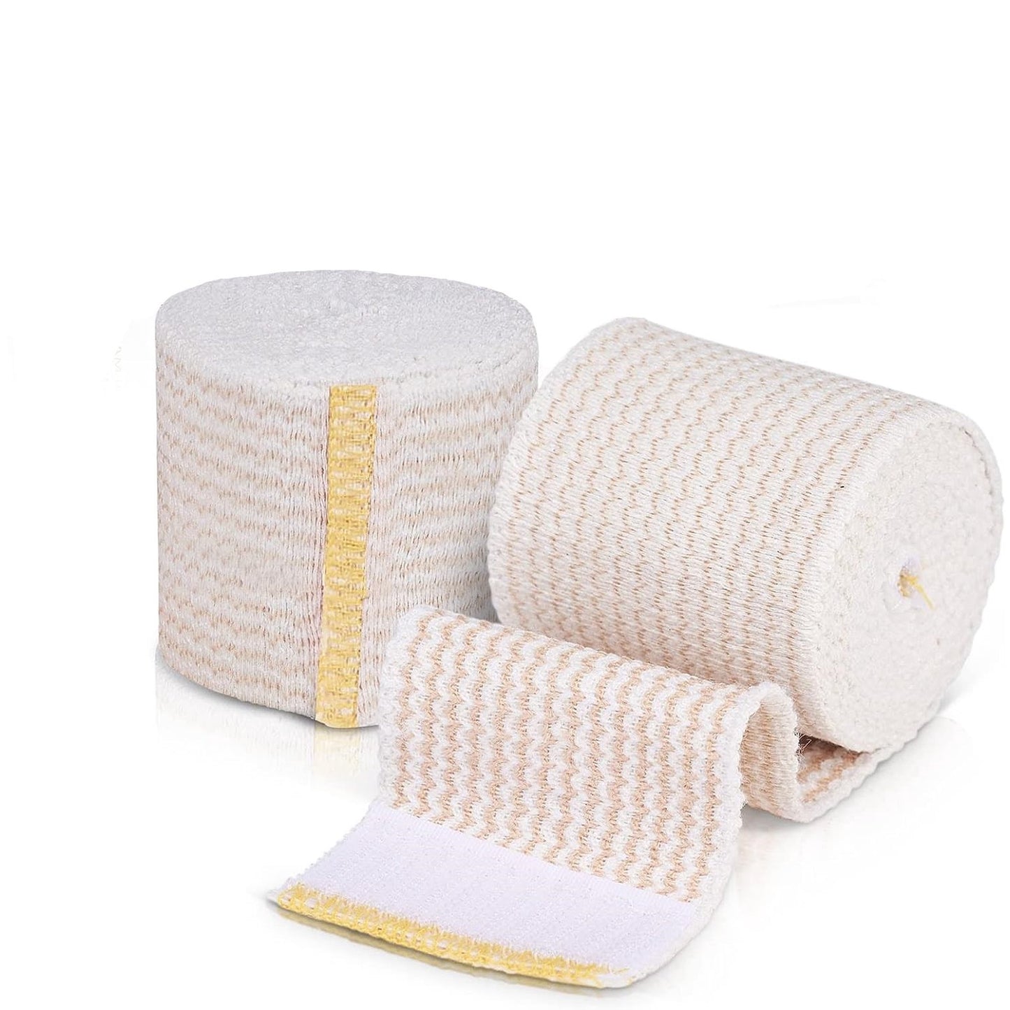 Naltars 2 Pack Cotton Elastic Bandage | Ace Wrap with Velcro 2 inch x 15 feet Hook and Loop Closure | Reusable Compression Bandage